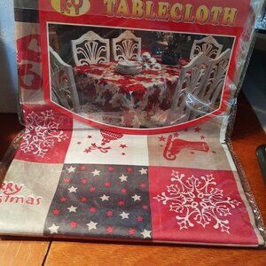 NEW IN BAG ! KY Christmas Tablecloth 150x180 cm
